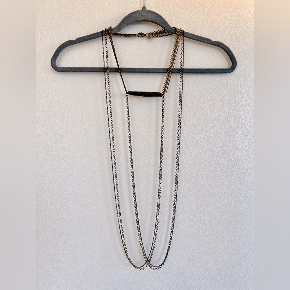 Luv Aj Criss Cross Crystal Bodysuit (Bronze and Gold)